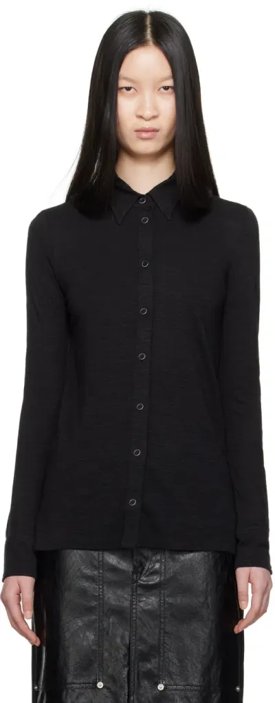 Isabel Marant Étoile Black Imelia Shirt In 01bk Black