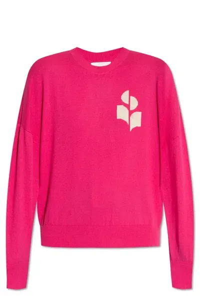 Isabel Marant Étoile Marisans Logo Intarsia Knitted Jumper In Pink