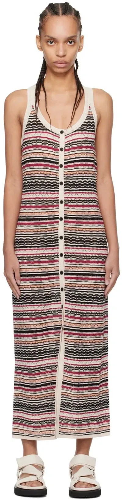 Isabel Marant Étoile Multicolor Haroya Maxi Dress In 40ry Raspberry