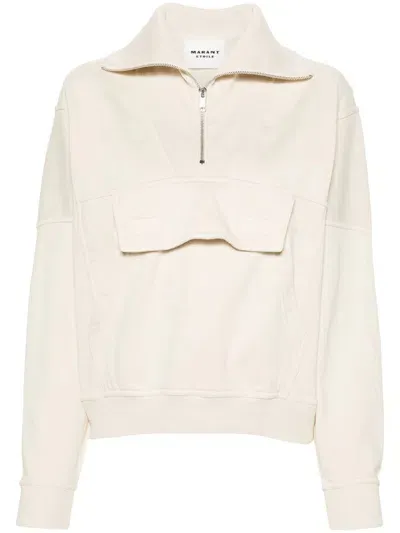 Isabel Marant Étoile Phenix Sweatshirt In Brown