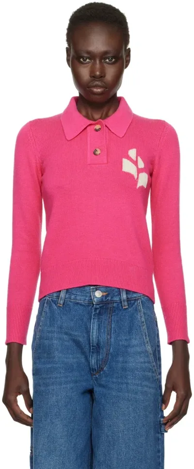 Isabel Marant Étoile Pink Nola Polo In 86or Orchid