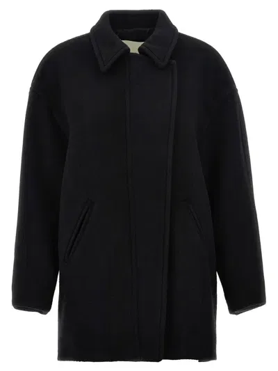 Isabel Marant Eveline Zipped Coat In Black