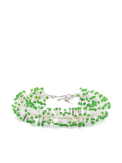 Isabel Marant Firework Bead Bracelet In Green