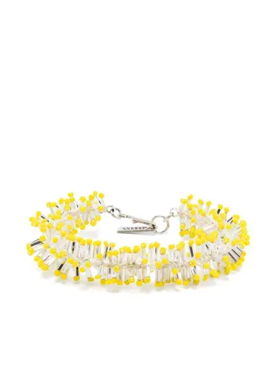 Isabel Marant Firework Bead Bracelet In Yellow