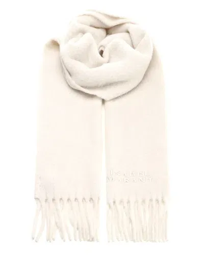 Isabel Marant Firny Long Scarf In Beige