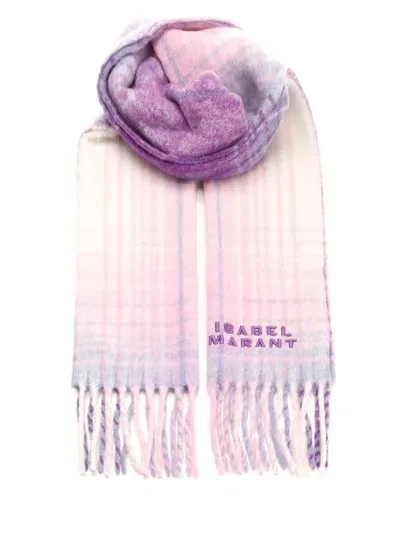 Isabel Marant Firny Long Scarf In Pink