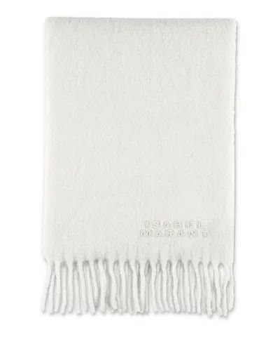 Isabel Marant Firny Wool Scarf In White