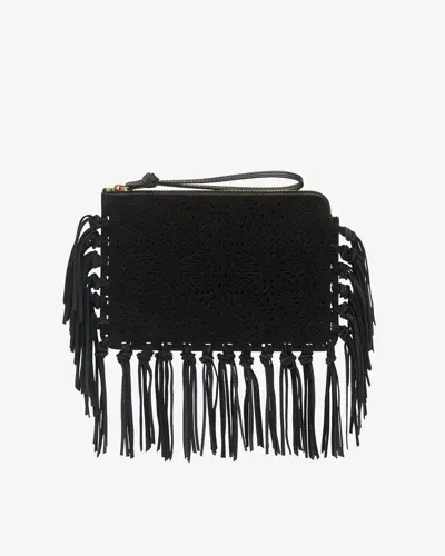 Isabel Marant Flat Pouch Aus Leder In Black