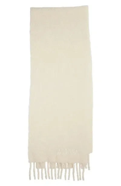 Isabel Marant Fouzy Alpaca Blend Bouclette Scarf In Nude