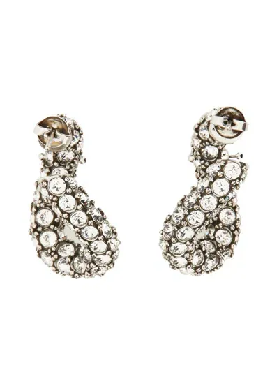 Isabel Marant "funky Ring" Earrings In Silver