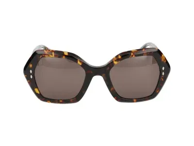 Isabel Marant Geometric Frame Sunglasses In Multi