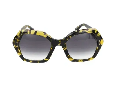 Isabel Marant Geometric Frame Sunglasses In Multi