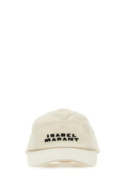 Isabel Marant Hat With Logo In Powder