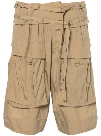 Isabel Marant Heidi Cargo Shorts In Brown