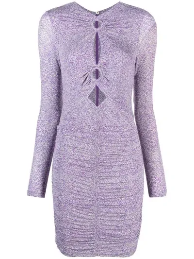 Isabel Marant Cut-out Minidress In Violet