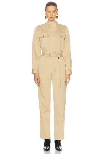 Isabel Marant Jelica Jumpsuit In Beige