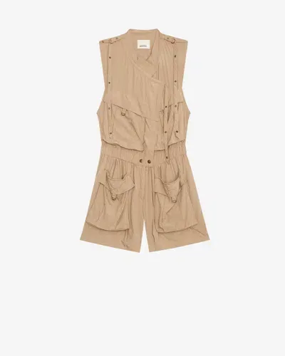 Isabel Marant Jumpsuit Hanelor In Khaki