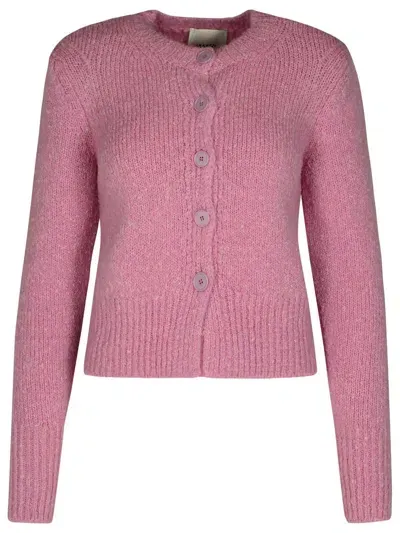 Isabel Marant 'kathlen' Pink Acrylic Blend Cardigan Woman