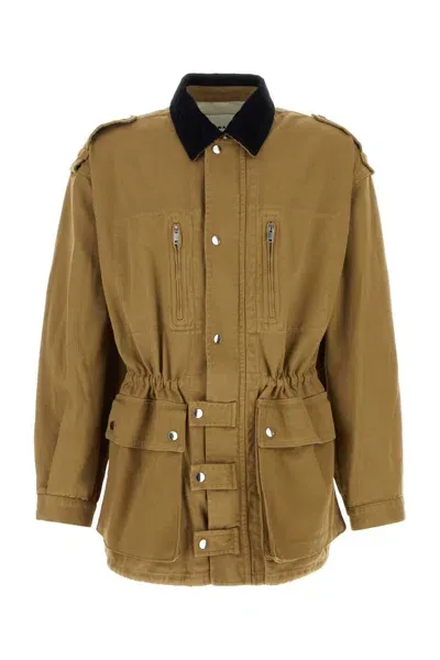 Isabel Marant Khaki Cotton Eloan Jacket In Green