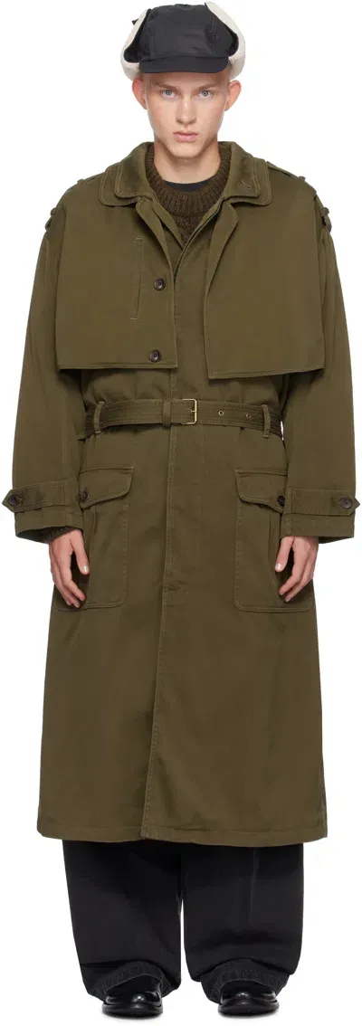 Isabel Marant Khaki Tadao Trench Coat In 50bz