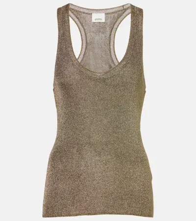 Isabel Marant Lamé Tank Top In Braun