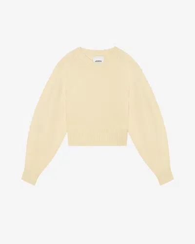 Isabel Marant Leandra Merino Wool And Cashmere-blend Sweater In Yellow