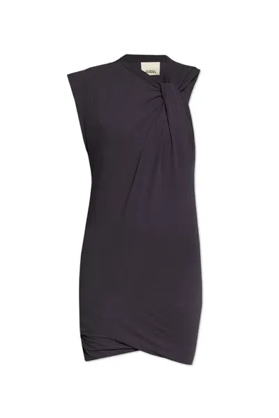 Isabel Marant Leany Sleeveless Mini Dress In Purple