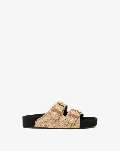 Isabel Marant Lennyo Sandals In Beige