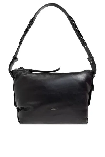 Isabel Marant Leyden Zipped Shoulder Bag In Black