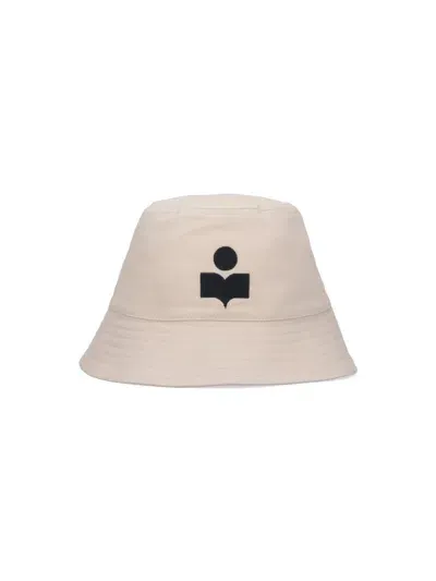 Isabel Marant Logo Bucket Hat In Beige