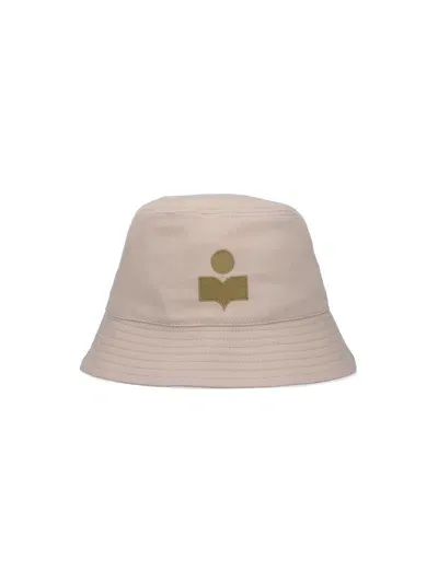 Isabel Marant Logo Bucket Hat In Beige