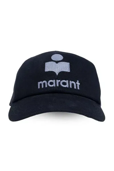 Isabel Marant Logo Embroidered Baseball Cap In Blue