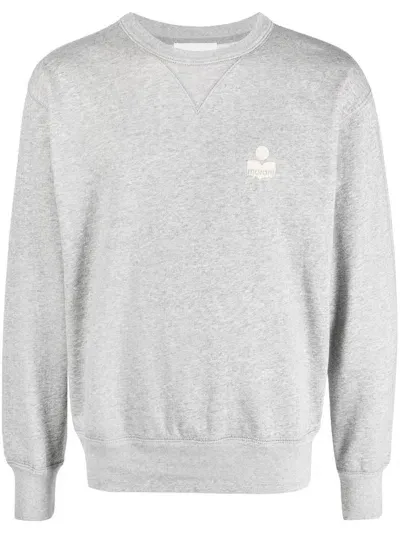 Isabel Marant Sweatshirt Mit Logo-stickerei In Grey