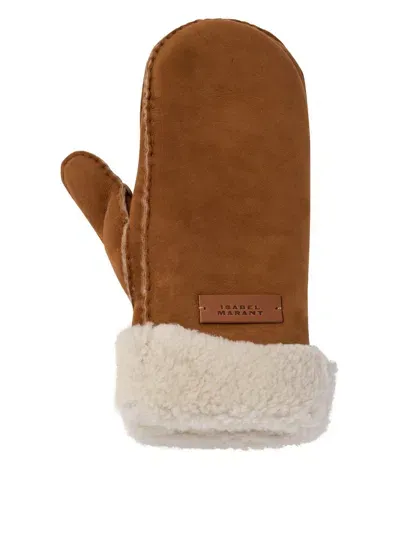 Isabel Marant Mulfi Gloves Beige