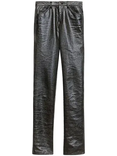 Isabel Marant Lovis Vinyl Trousers In 02vg Vintage Grey