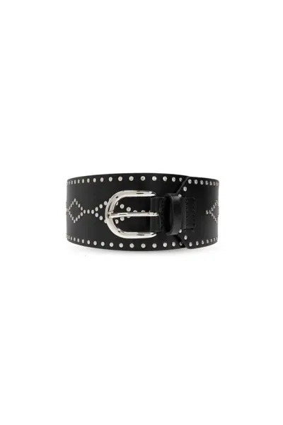 Isabel Marant Lucie Buckle Belt In Black