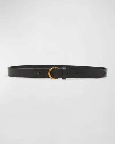 Isabel Marant Luno Leather Belt In Black