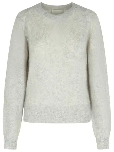 Isabel Marant Lusia Light Grey Cashmere Blend Sweater In Gray