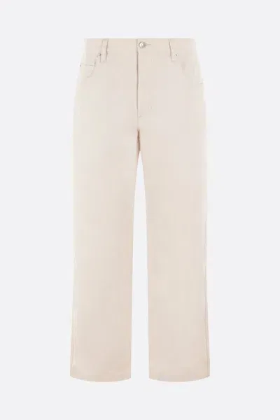 Isabel Marant Button Detailed Straight Leg Trousers In Beige