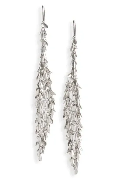 Isabel Marant Mesh Shoulder Duster Drop Earrings In Metallic