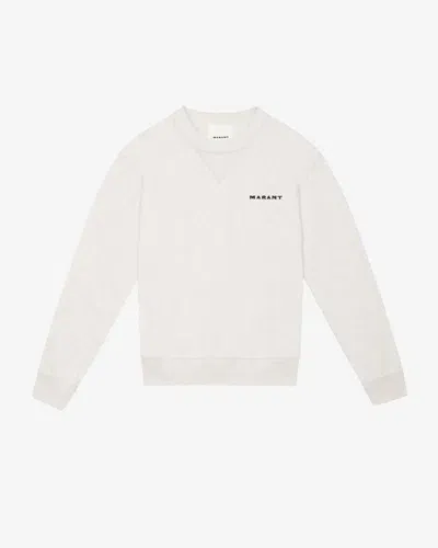 Isabel Marant Mikis Logo Sweatshirt In White