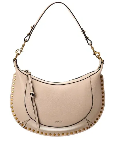 Isabel Marant Naoko Leather Shoulder Bag In Beige