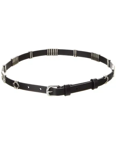 Isabel Marant Odena Faithful Leather Belt In Black