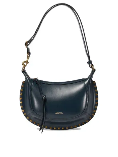 Isabel Marant Oskan Moon Zipped Shoulder Bag In Blue