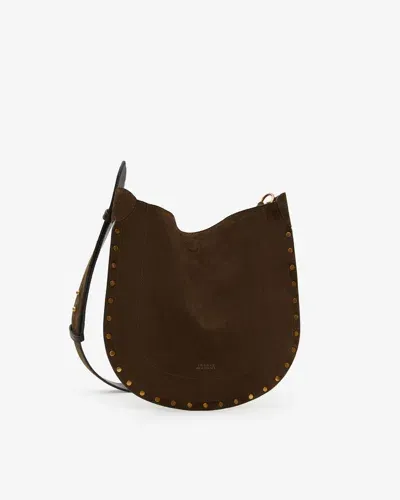 Isabel Marant Oskan Soft Shoulder Bag In Bronze