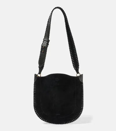 Isabel Marant Oskan Suede Shoulder Bag In Black