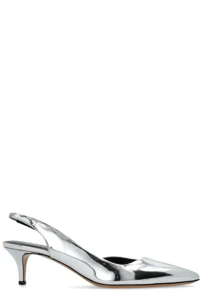 Isabel Marant Piery Slingback Pumps In Silver