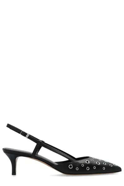 Isabel Marant Pilia Leather Pumps In Black