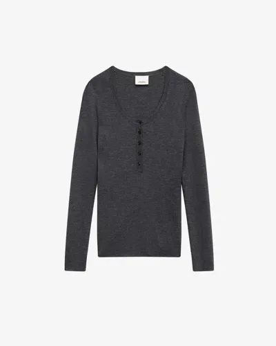 Isabel Marant Estine Merino Jumper In Gray