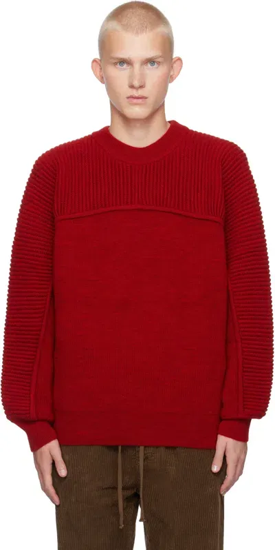 Isabel Marant Red Acolin Sweater In 70rd